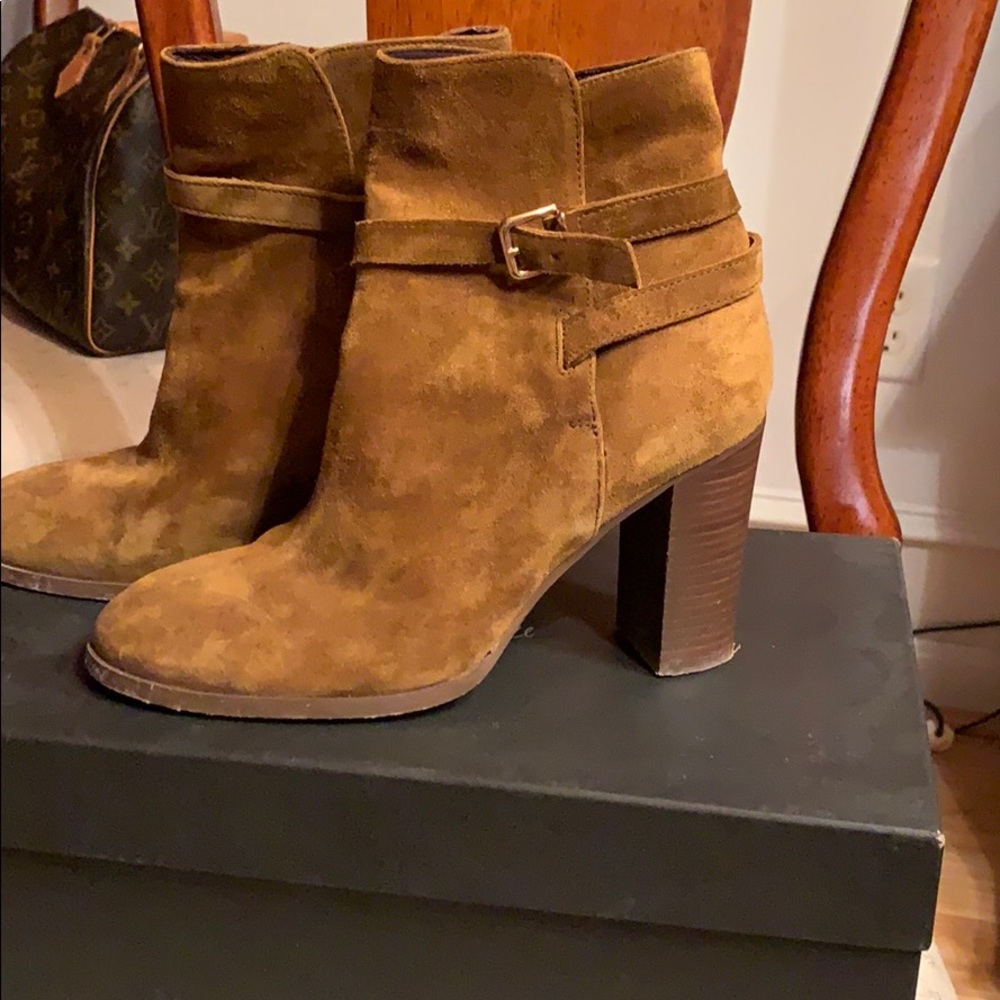 J crew Suede ankle booties